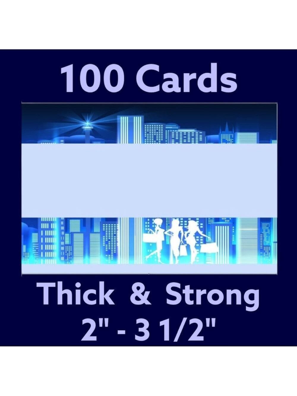 100 2" - 3 1/2"  Cards. City Skyline Silhouettes PRICE IS FIRM